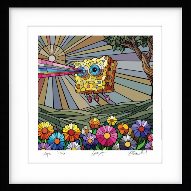 Oppdag Ronny Banks popart smågrafikk “I Am a Stranger in the Wrong Place”, signert og nummerert for samlere.